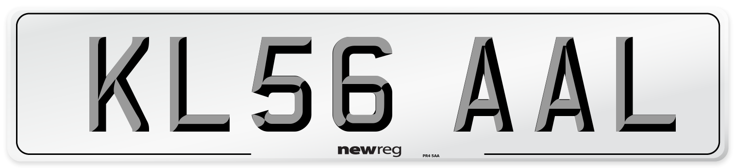KL56 AAL Number Plate from New Reg